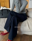 16a25 Zip-up cotton long-sleeve top