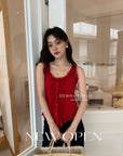 15a52 Lace-trimmed ribbed corset top – romantic meets casual