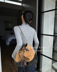 16a25 Zip-up cotton long-sleeve top