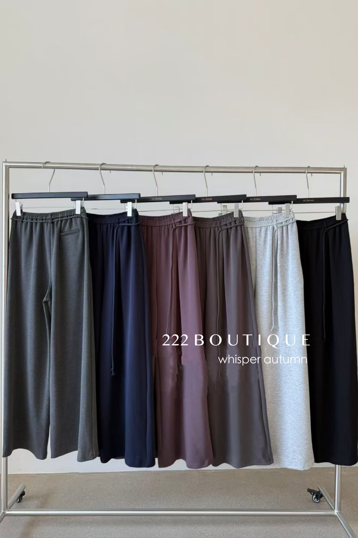 16q8 Basic straight-leg cotton trousers
