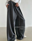 16q8 Basic straight-leg cotton trousers
