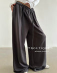 16q8 Basic straight-leg cotton trousers