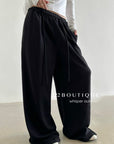 16q8 Basic straight-leg cotton trousers