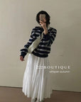 16v31 A-line elastic-waist skirt