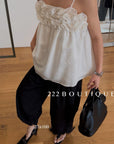 27a100- RUFFLE BALLON TOP