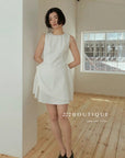 Ruffled short dress 13v13