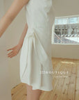 Ruffled short dress 13v13