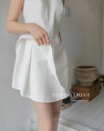 Ruffled short dress 13v13
