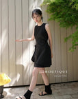 Ruffled short dress 13v13