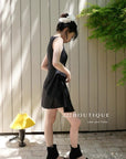 Ruffled short dress 13v13