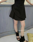 Ruffled short dress 13v13