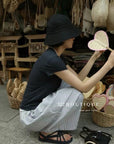 13Q11 Breathable Wide Straight-leg Pants