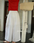 13Q11 Breathable Wide Straight-leg Pants