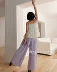 13Q11 Breathable Wide Straight-leg Pants