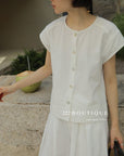 13A22 13Q14 Tailored Vest and Trousers Set