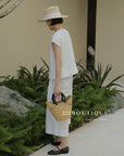 13A22 13Q14 Tailored Vest and Trousers Set