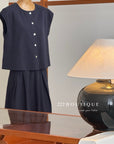13A22 13Q14 Tailored Vest and Trousers Set