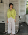 13Q10 Ruffle Hem Straight Pants