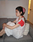 13Q10 Ruffle Hem Straight Pants
