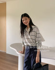 16a94 Striped Mongtoghi shirt – white stripe