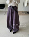 16a20 Tapered poly trousers with belt