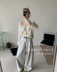 16a20 Tapered poly trousers with belt