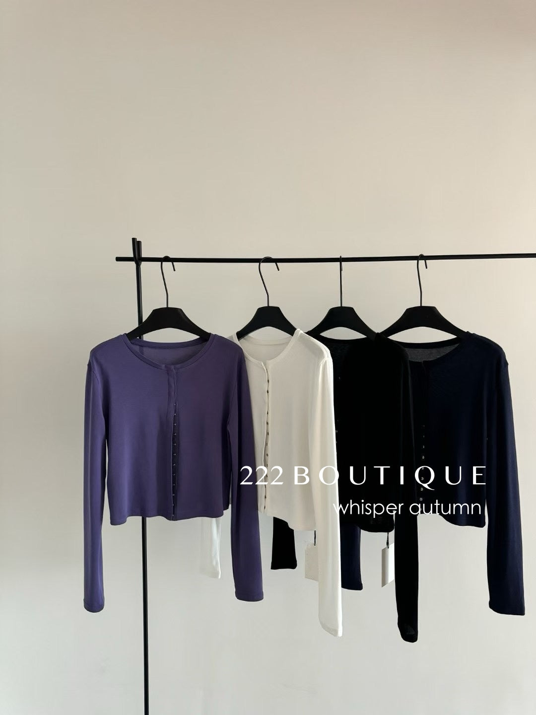 16a95 Basic knit cardigan