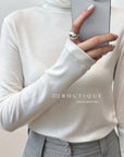 18a29 Cashmere turtleneck top