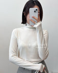 18a29 Cashmere turtleneck top