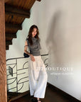 16a71 Mongtoghi sleeveless top with tie-neck