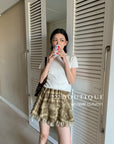 16A73 Back cut-out Mongtoghi tee with pearl buttons