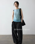 15q8 Pleated high-waist trousers – crisp, roomy, structured