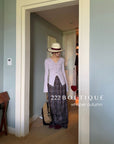16a76 Long Mongtoghi ribbed cardigan