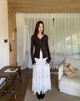 16a76 Long Mongtoghi ribbed cardigan