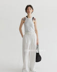 15a2 Side-cut cotton tank top – bold and breathable
