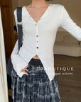 16a76 Long Mongtoghi ribbed cardigan