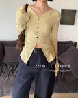 16a76 Long Mongtoghi ribbed cardigan