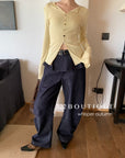16a76 Long Mongtoghi ribbed cardigan