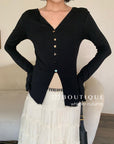 16a76 Long Mongtoghi ribbed cardigan