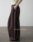 15q1 Textured wide-leg trousers – crisp and easygoing