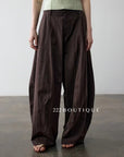 15q1 Textured wide-leg trousers – crisp and easygoing