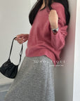 18a33 V-neck cashmere sweater