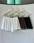 16v21 Pleated mini skirt