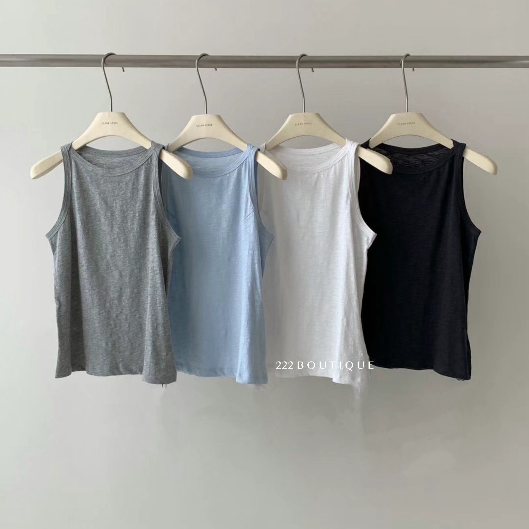 14a46 Cotton Ribbed Tank – Soft Layers, Simple Form