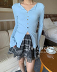 16v19 Basic plaid mini skirt