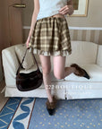 16v19 Basic plaid mini skirt