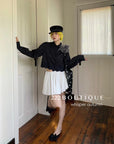 16v21 Pleated mini skirt