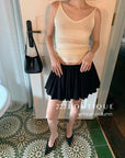 16v21 Pleated mini skirt