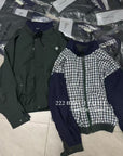 16A68 Reversible khaki jacket – green & beige