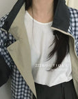 16A68 Reversible khaki jacket – green & beige